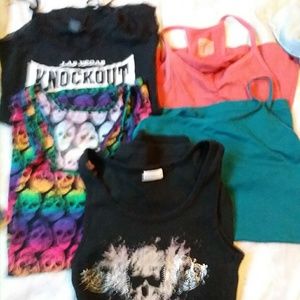 5 women's tank tops no boundaries moissimo size s